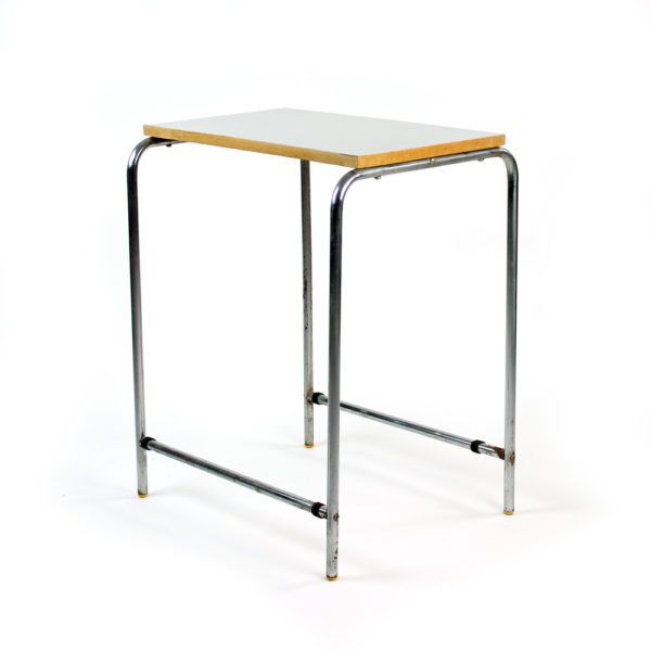 Chrome And Formica Side Table Czechoslovakia Circa 1960 Design