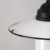 Glazed Vintage Lamp With Glass Shade