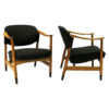 Norwegian pair of elmtree vintage armchairs by Olav A. Hessen 1950s Norwegian pair of elmtree vintage armchairs by Olav A. Hessen 1950s