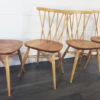 Set of 4 Vintage Candlestick Dining Chairs by Lucian Ercolani for Ercol, 1960s