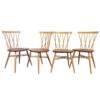 Set of 4 Vintage Candlestick Dining Chairs by Lucian Ercolani for Ercol, 1960s