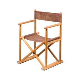 Director Chair In Beech And Leather