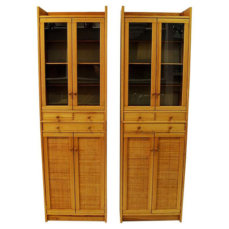 Midcentury Pine Cupboards Furubo By Yngve Ekstrom 1970s Sweden