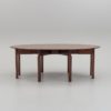 Georgian Style Large Drop-Leaf Mahogany Dining Table from Nordiska Kompaniet