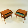 Pair of midcentury Teak night tables -Sweden 1950`s Pair of midcentury Teak night tables -Sweden 1950`s