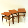 Set of three Teak Insert tables by Erling Torvits for HM, 1960s Denmark