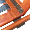 Swedish High Back Brown Leather Teak Easy Chair by Ib Kofod-Larsen for OPE 1960s