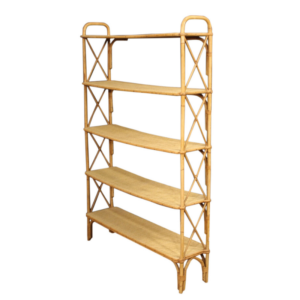 Italian design bookshelf in bamboo