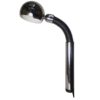 Large Space Age Italian Chrome Clamp Lamp from Targetti, 1970s