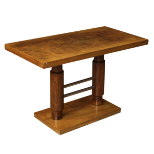 Italian coffee table in walnut and beech wood