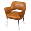 Italian design armchair in faux leather