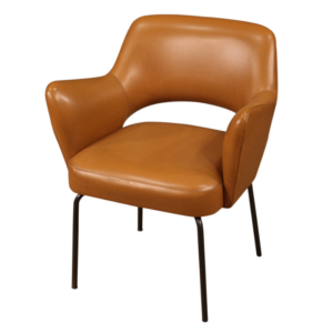 Italian design armchair in faux leather