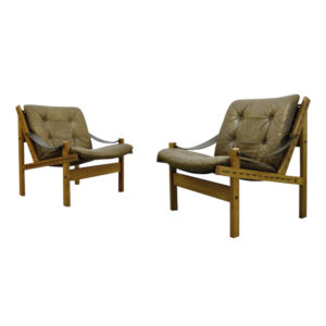 Hunter Safari Easy Chair by Torbjørn Afdal for Bruksbo, 1960s