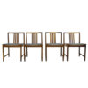Vintage Scandinavian Rosewood Dining Chairs from Iilum Wikkelso, 1960s, Set of 4