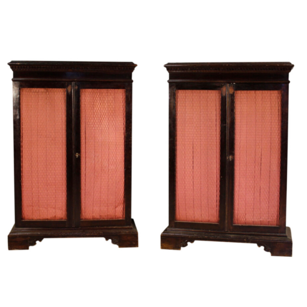 Pair of Italian wooden bookcases in Renaissance style Pair of Italian wooden bookcases in Renaissance style