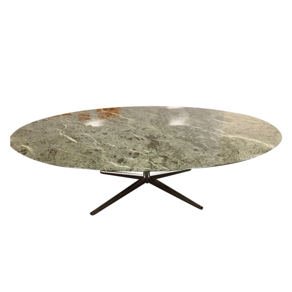 Green alpine marble table by Florence Knoll