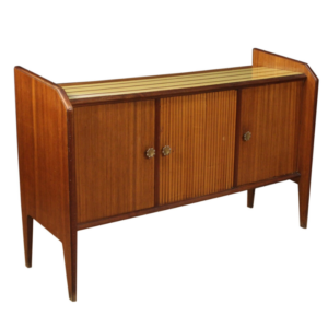 Italian design sideboard in palisander, mahogany, maple, beech and fruitwood