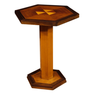 French wooden side table in Art Deco style