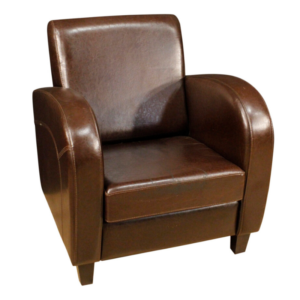 English leather armchair
