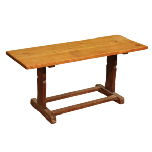 Rustic carved in oak wooden table