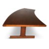 Midcentury Danish Teak Coffee Table with Curved Desk, 1950s