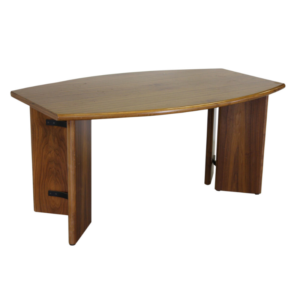 Modern writing desk in teak wood