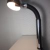 Large Space Age Italian Chrome Clamp Lamp from Targetti, 1970s