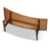 Midcentury Danish Teak Coffee Table with Curved Desk, 1950s