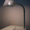 Vintage Dutch Grey Perforated Metal Lamp from Elco Lite, 1970s