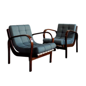 Vintage Armchairs by Koželka & Kropáček for Interier Praha, 1940s, Set of 2