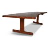 Midcentury Danish Teak Coffee Table with Curved Desk, 1950s