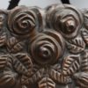 Art Deco Copper Flower Ceiling Lamp Base, 1900s