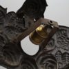 Art Deco Copper Flower Ceiling Lamp Base, 1900s
