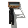 Teak Coat Rack by Adam Hoff & Poul Ostergaard for Virum, 1950s
