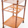 Danish Bobbin Trolley with blocked wooden pattern.