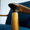 Vintage GFM-64 Armchair & Ottoman Set by Edmund Homa, 1960s