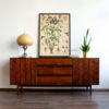 Mid-Century Walnut and Rosewood Sideboard by Paul Browning for Stanley Distinctive Furniture, 1960s