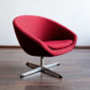 German Fabric and Metal Swivel Chairs, 1960s, Set of 2