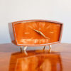 Vintage German Wooden Clock from Weimar, 1960s Vintage German Wooden Clock from Weimar, 1960s