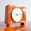 German Wooden Table Clock from Ruhla Electric, 1970s