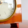 German Wooden Table Clock from Ruhla Electric, 1970s