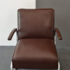 Armchair / Cantilever Tubular Steel Brown Leather from Mücke Melder, 1930s. 3 pieces on stock