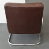 Armchair / Cantilever Tubular Steel Brown Leather from Mücke Melder, 1930s. 3 pieces on stock