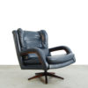 Leather Swivel Chair, 1970s Leather Swivel Chair, 1970s