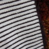 Handmade rya carpet in brown & orange colors - 100% wool - Sweden - 1960's