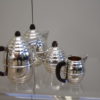 Silver plated coffee and tea set in art deco style - France - 1950's