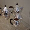 Silver plated coffee and tea set in art deco style - France - 1950's