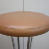 Set of 2 barstools in cognac leather, designed by Piet Hein for Fritz Hansen - Denmark - 1960's