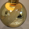 Table lamp in 'golden' glass - produced by Orrefors - Sweden - 1970's