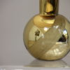 Table lamp in 'golden' glass - produced by Orrefors - Sweden - 1970's